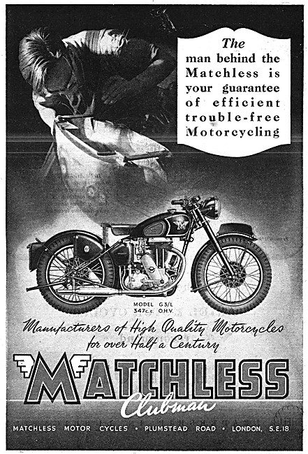 1949 Matchless G3 Advert                                         