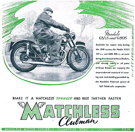 1950 Matchless G3/LS - Matchless G80S                            