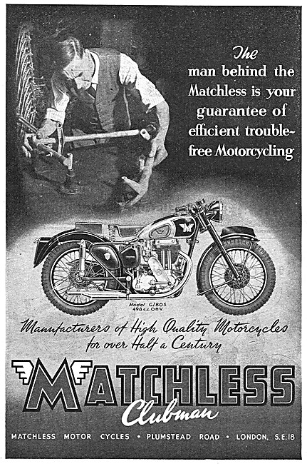 1950 Matchless Clubman G80/S 500 cc                              