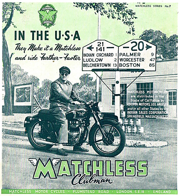 1950s Matchless Clubman Motor Cycles                             