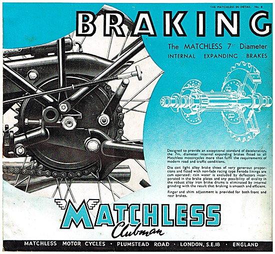 Matchless Motor Cycles 1952                                      