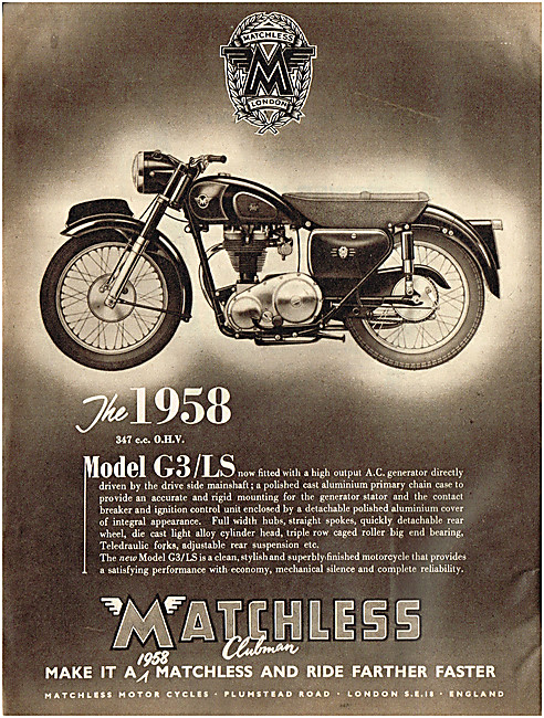 1957 Matchless G3 350 cc                                         