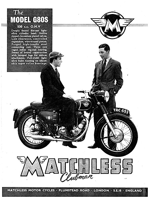 1957 Matchless G80S 500cc                                        