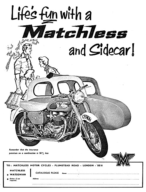 Matchless Sidecar Machines 1962                                  