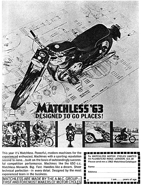 1963 Matchless Monarch 650cc                                     