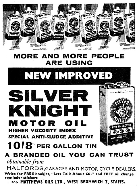 Silver Knight Motor Oil                                          
