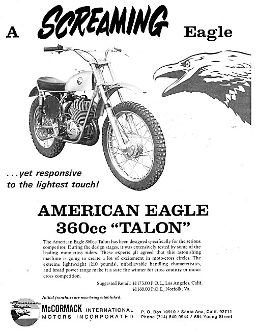 MvCormack American Eagle 360 cc Talon                            