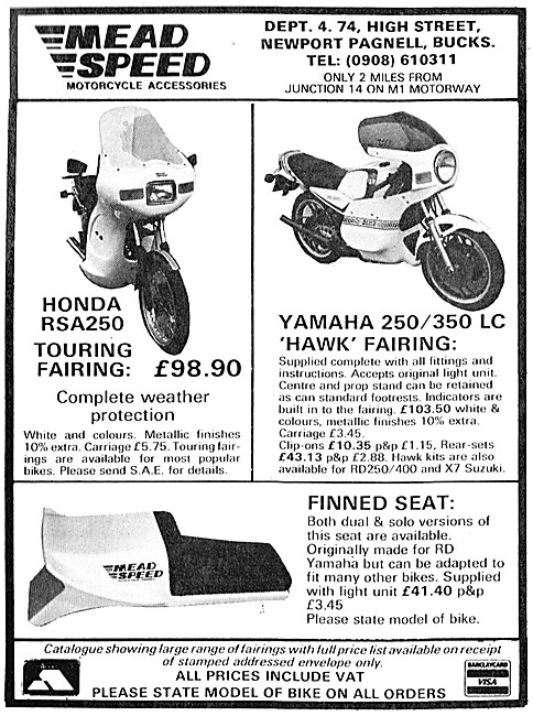 Mead Speed Motor Cycle Fairings                                  