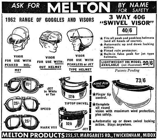 Melton Goggles & Visors                                          