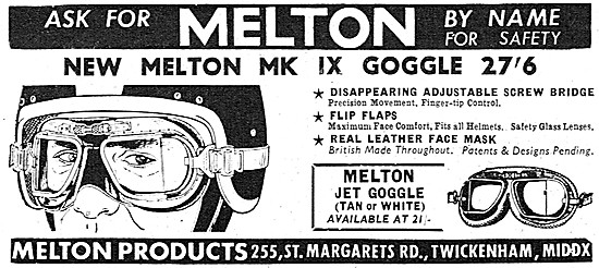 Melton MK.IX Motor Cycle Goggles - Melton Jet Goggle             