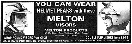 Melton Helmet Peaks & Visors                                     
