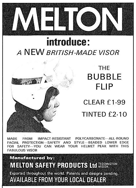 Melton Bubble Flip Helmet Visors                                 