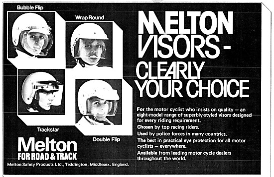 Melton Motor Cycle Helmet Visors                                 