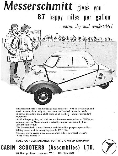 Messerschmitt Bubble Cars - Messerschmitt Three Wheeler Microcars