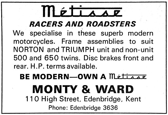 Metisse Motor Cycles - Monty & Ward                              
