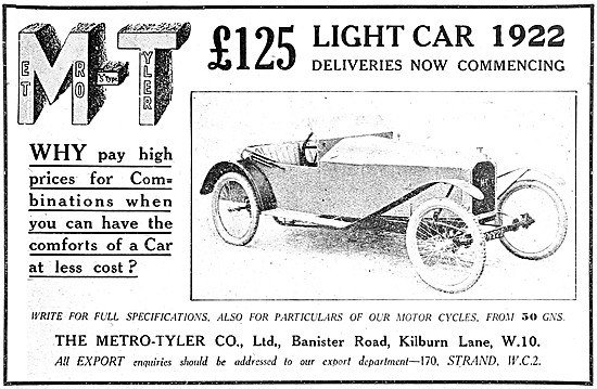 Metro-Tyler Light Car - M-T Cars                                 