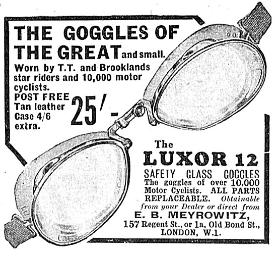 Meyrowitz Luxor 12 Motorcyclists Goggles                         