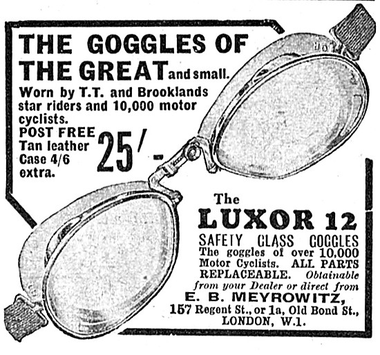 Meyrowitz Luxor Goggles                                          