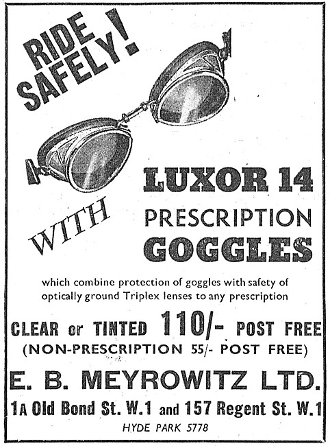 Meyrowitz Luxor 14 Prescription Goggles                          