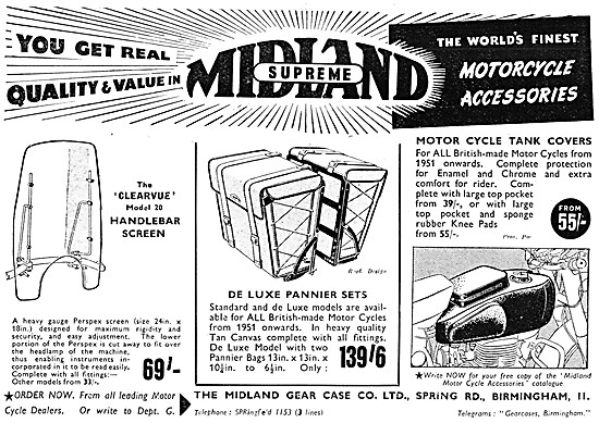 Midland Supreme Motor Cycle Products                             