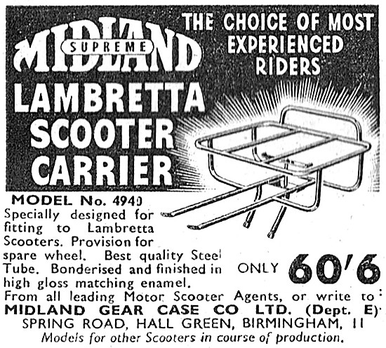 Midland Supreme Lambretta Scooter Carrier                        