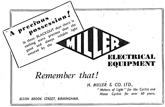 Miller Motor Cycle Lighting - Miller Electrical Products         