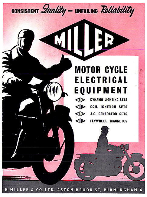 Miller Motor Cycle Lighting & Ignition Equipment                 