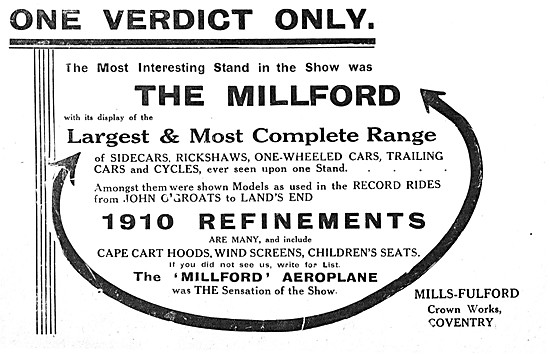 Millford Motor Cycles & Sidecars                                 