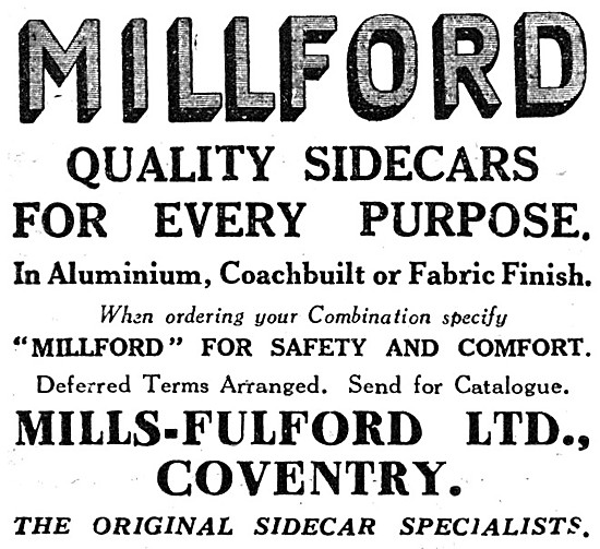 Millford Sidecars Coventry                                       
