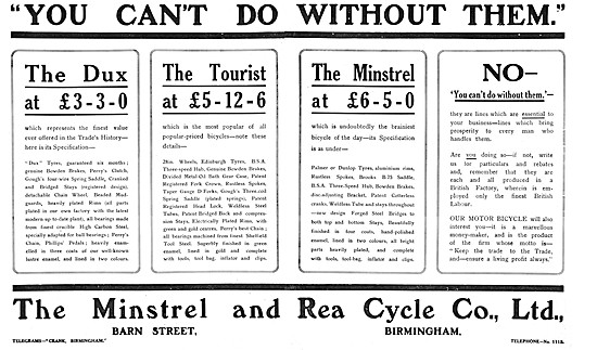 Minstrel & Rea Cycles                                            
