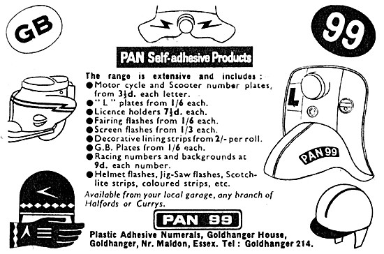 Pan Self Adhesive Products- Number Plates & L Plates             