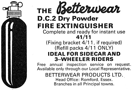 Betterwear D.C.2. Dry Powder Fire Extinguisher                   