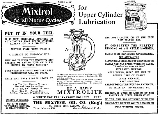 Mixtrol Upper Cylinder Lubrication - Mixtrolite                  