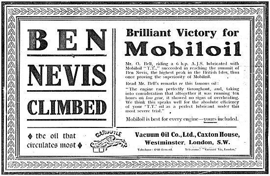 Mobilgas Petrol - Mobiloil Motor Oil                             
