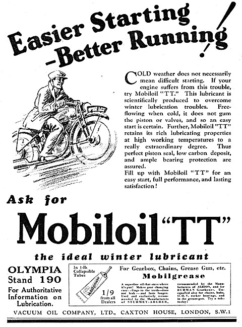Mobiloil TT Motor Oil                                            