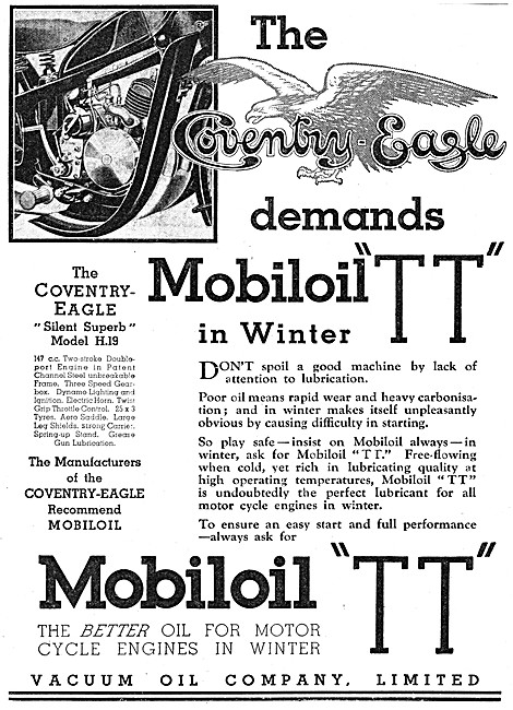 Mobiloil TT Winter Motor Cycle Engine Oil                        
