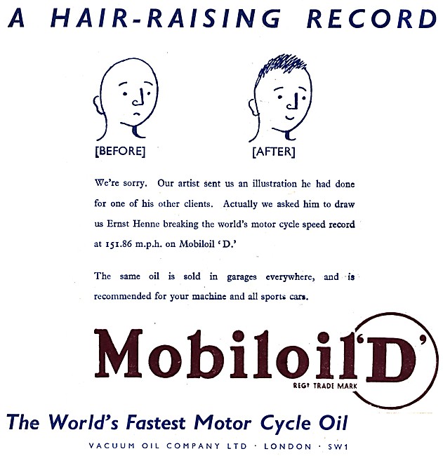 Mobilgas Petrol - Mobiloil 'D' Motor Oil                         
