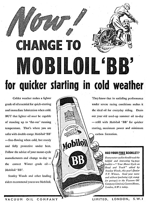 Mobilgas Petrol - Mobiloil BB Motor Oil                          