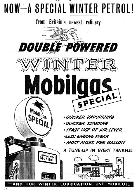 Mobilgas Special Petrol - Mobiloil Motor Oil                     
