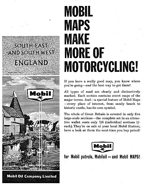 Mobilgas Petrol - Mobiloil Motor Oil - Mobil Maps                