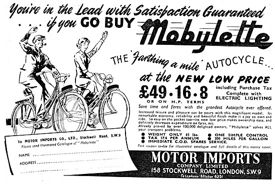 1952 Mobylette Autocycle                                         