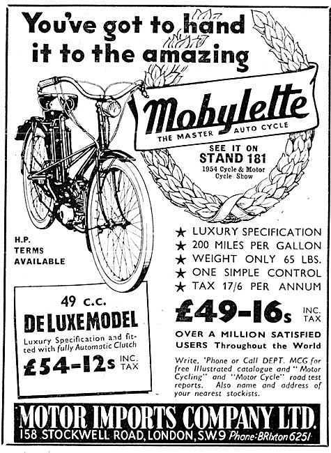 Mobylette 49 cc Deluxe Moped                                     