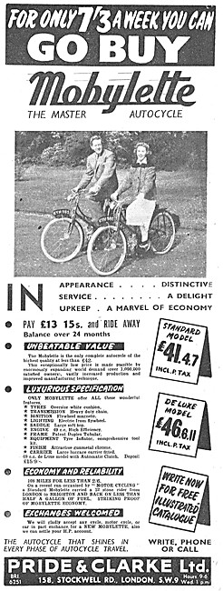 1956 Mobylette Standard Model - Mobylette Moped De Luxe          