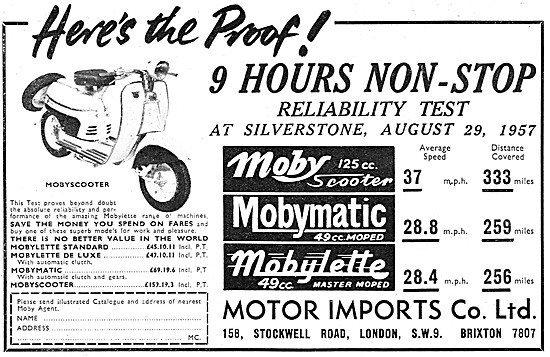Mobylette Moby 125 cc Scooter - Mobymatic 49 cc Moped - Mobylette