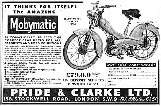 1957 Mobylette Mobymatic Moped                                   