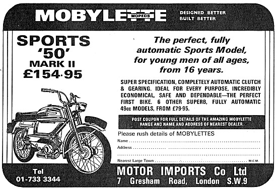 Mobylette Sports 50 Mark II                                      