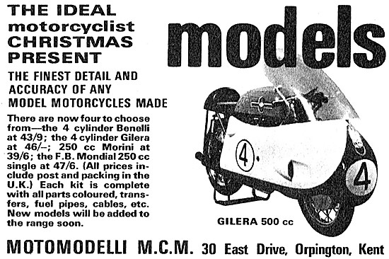 Motomodelli Gilera 500cc Model                                   