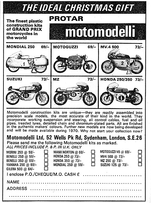 Motomodelli Motorcycle Models - Protar Models                    