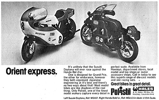 Hales Polistil Motorcycle Models - Hales Suzuki Daytona          
