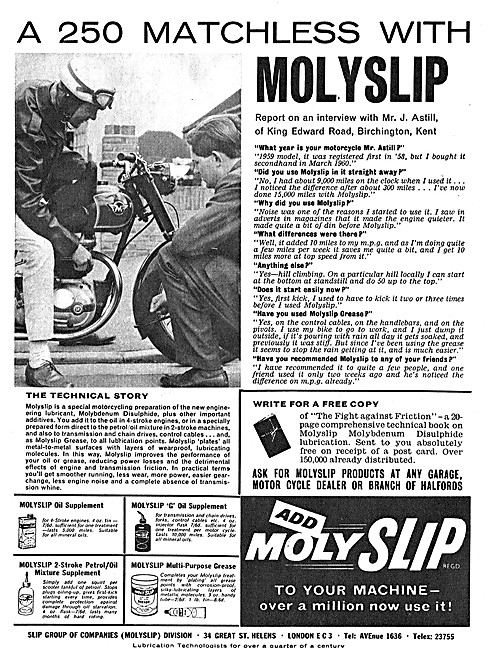 Molyslip Oil Additive - Molyslip Oil & Fuel Supplements          